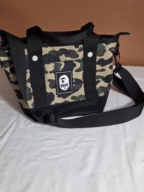 BAPE Camo Canvas Tote Bag Streetwear Y2K